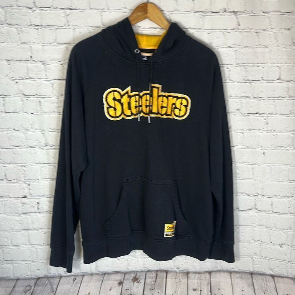 Majestic Pittsburgh Steelers NFL Football Sweatshirt Hoodie size L Large
